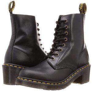 Dr. Martens Women's Clemency Boot, Black Wanama, Size 8